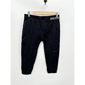 Nike Pro Dri-Fit Womens Compression Cropped Working Pants Size XL Running Gym